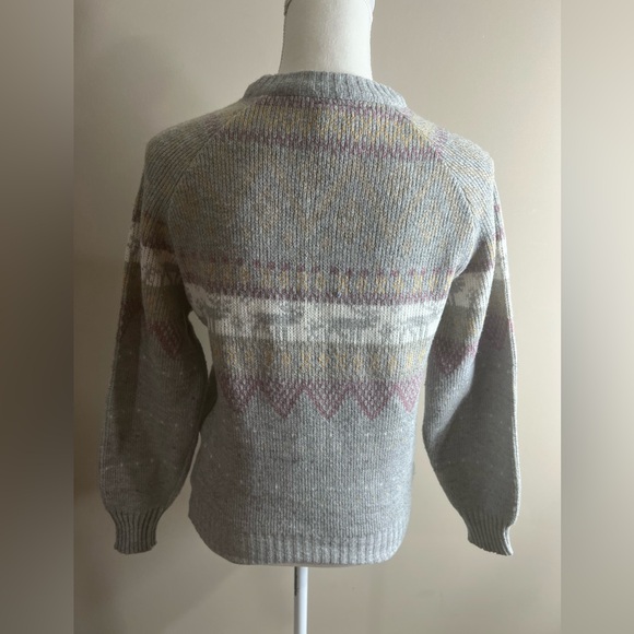 Vintage Kennington acrylic wool blend holiday reindeer sweater small - Picture 6 of 9